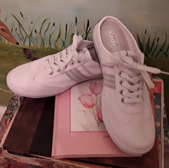 keds white canvas mules
